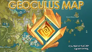 All 131 Geoculus  locations with map (fast track Full HD) - Genshin Impact