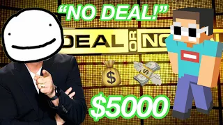 georgenotfound plays deal or no deal with dream for $5000 (stream highlights)