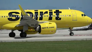 [4K] PLANE SPOTTING Spirit Airlines Day FT. LAUDERDALE HOLLYWOOD INTERNATIONAL AIRPORT (FLL) 10/1/20