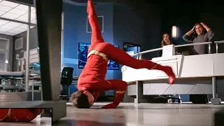 The Flash 7x12 Barry is a breakdancer. Dance scene