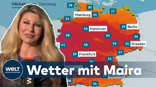 WELT WETTER AM 19. JULI 2022: Brutale Hitzewelle kommt vom Westen