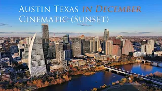 Austin In December Drone Cinematic (Sunset)
