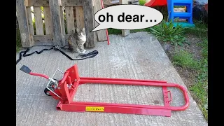 The New Mower Lift with a Cat