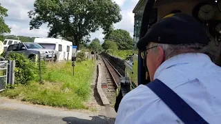 Ffestiniog Cab Ride with Linda. Leaving Minffordd