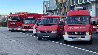 Meine Lieblings anfahrtskolone von 4 bei der Großübung in bruchsal