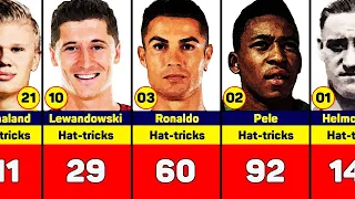 Most Hat-tricks Scorers in Football History - Pele, Ronaldo, Messi