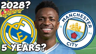 What will the Man City team look like in 5 years according to FC 24?