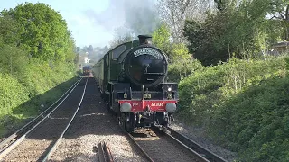 61306 Mayflower faces rare track, and problems, on the Steam Dreams Excursion to Bristol - 20.04.24