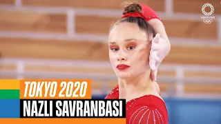 🇹🇷 Turkey's Nazli Savranbasi performs STUNNING floor routine to Billie Eilish's "Bad Guy"!