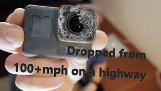 GoPro dropped on highway while 100+mph