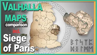 AC Valhalla All DLC maps SIZE Comparison + Siege of Paris