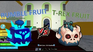 Rumble VS T-Rex | Blox Fruits PVP