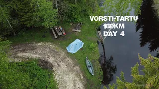 Vorsti - Tartu 180km river trip alone, day4 Одиночный 180 км сплав по речкам Эстонии, день 4