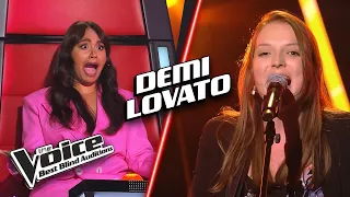 Confident DEMI LOVATO performances | The Voice Best Blind Auditions