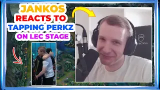 Jankos About TAPPING PERKZ on LEC Stage 👀