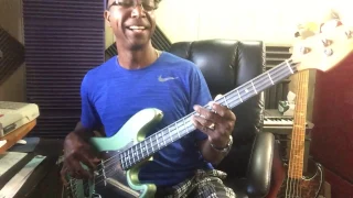 FUNKADELIC bass groove (I heard Warren Brown do it like this) by Eric Lawson