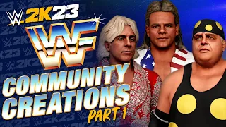 WWE 2K23 WWF COMMUNITY CREATIONS SHOWCASE PART 1 - 80'S 90'S OLD SCHOOL SUPERSTARS