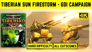 C&C TIBERIAN SUN FIRESTORM 4K - GDI CAMPAIGN ON HARD - ALL CUTSCENES