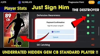 15000 GP Only! The Underrated Destroyer CB Standard Player Ever !! eFootball 2024 Mobile 🤩🔥