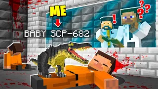I Became BABY SCP-682 in MINECRAFT! - Minecraft Trolling Video