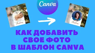 Как добавить свое фото в шаблон Canva