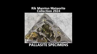 Meteorite Collection 2024 Pallasite Iron Stone Olivine Crystal Rik Marston