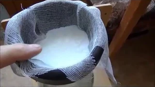 Очистка самогона молоком