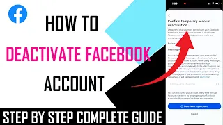 How To Temporarily Deactivate Facebook Account - Full Guide