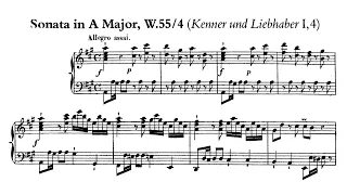 CPE Bach: Keyboard Sonata in A major Wq.55 / 4 (H 186) - Artur Balsam, 1960 - MHS 558