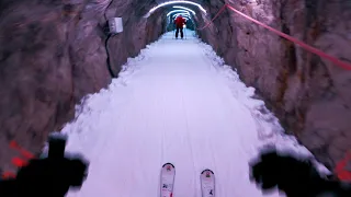 Skiing The Famous Tunnel Run In 2024 At Alpe d'Huez