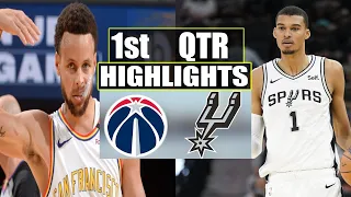 Golden State Warriors vs San Antonio Spurs 1st QTR Highlights | March 9 | 2024 NBA Season