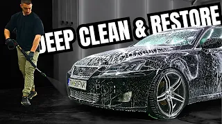 How This Lexus IS Is Deep Cleaned And Gets A Custom Alcantara Headliner - Car Detailing