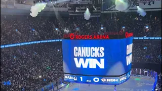 THE VANCOUVER CANUCKS ADVANCE TO ROUND 2! CANUCKS WATCH PARTY WAS ELECTRIFYING #nhlplayoffs #vancity