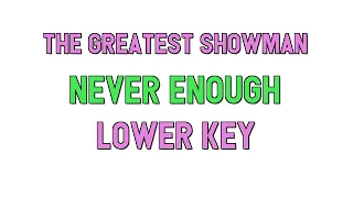 The Greatest Showman (Lower key KARAOKE) - Never Enough(1 half step)