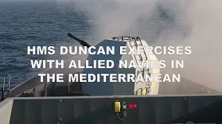 HMS DUNCAN OUT OF REFIT & INTO ACTION
