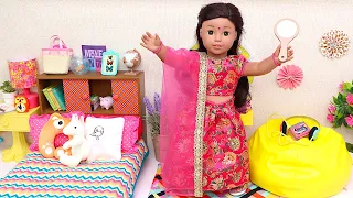 Doll prepares for Diwali! Play Dolls explore cultural traditions