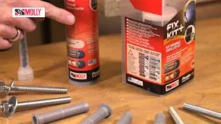 CHEMICAL FIXINGS - How to use Molly Chemical Fixings in Solid or Hollow Brick Walls
