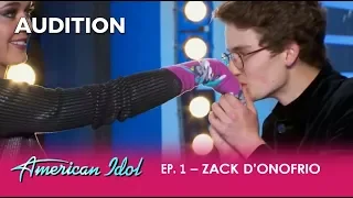 Zack: The Boy Has a Weird Obsession With SOCKS But a SHOCKING Voice! | American Idol 2018
