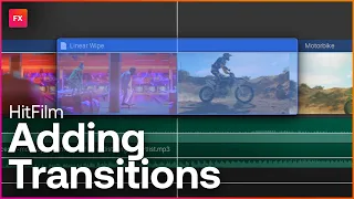 How to add Transitions in HitFilm | Content Creation