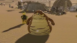 Graballa the Hutt Gameplay in Lego Star Wars: The Force Awakens