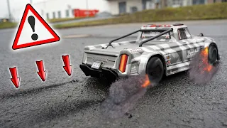 140+ Km/h RC AUTO MEGA BURNOUT und DRIFTEN (Reifen qualmen) | Carson tuning von 74  auf 100+ Km/h!