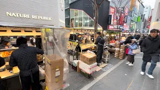 [4K] Myeongdong street,Best place to Try street food and shopping || Seoul walk,Korea