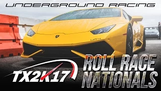 Underground Racing Twin Turbo Huracan Sets New Track Record & Wins TX2K17 Roll Race Nationals