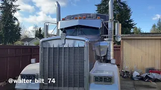 Установка пневмо-системы на Kenworth W9 часть первая. 12 gauge air ride gen3 installed Part 1