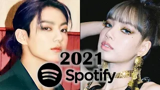 TOP 100 MOST STREAMED 2021 SONGS BY KPOP ACTS ON SPOTIFY | YEAR END