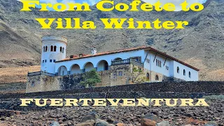 Flight from cofete beach to most epic and enigmatic place in Fuerteventura Villa Winter 4K.