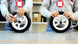 Как правильно качать колесо для детской коляски