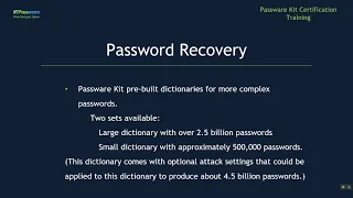 Passware Kit Demo Tutorial