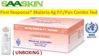 First Response® Malaria Ag P.f/Pan Combo Card Test | UNBOXING | WHO Approved