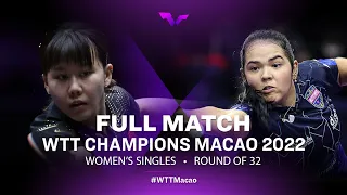 FULL MATCH | CHEN Xingtong vs Adriana DIAZ | WS R32 | WTT Champions Macao 2022